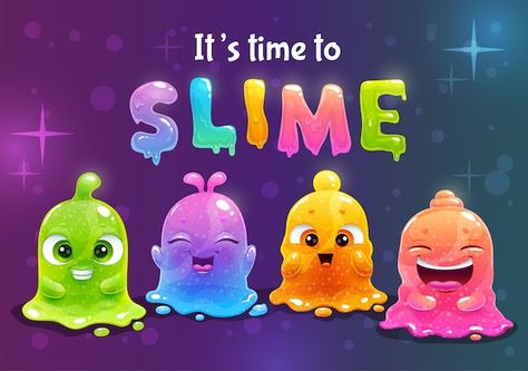 Time to slime super slimes poster | Premium Vector #Freepik #vector #cartoon-monster #monster-character #cute-monster #monster Slime Monster, Slime Birthday, Poster Funny, Abstract Art Wallpaper, About Time, Classroom Themes, Vector Photo, Slime, Premium Vector