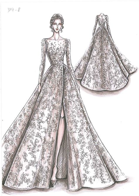 Dress Sketch, Dress Illustration, Dress Design Drawing, Fashion Illustration Sketches Dresses, Fashion Design Sketchbook, Fashion Sketches Dresses, Fashion Drawing Dresses, Sketches Dresses, Dress Design Sketches