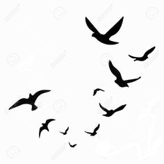 Flying Bird Drawing, Flying Bird Vector, Pigeon Tattoo, Sparrow Drawing, Sparrow Tattoo Design, Flying Bird Silhouette, Vogel Silhouette, Flying Pigeon, Sparrow Art