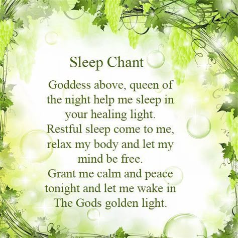 Wiccan Chants, Sleep Spell, Bedtime Prayer, Healing Light, Magick Spells, Wiccan Spell Book, Witchcraft Spell Books, Sleep Remedies, Witch Spell Book