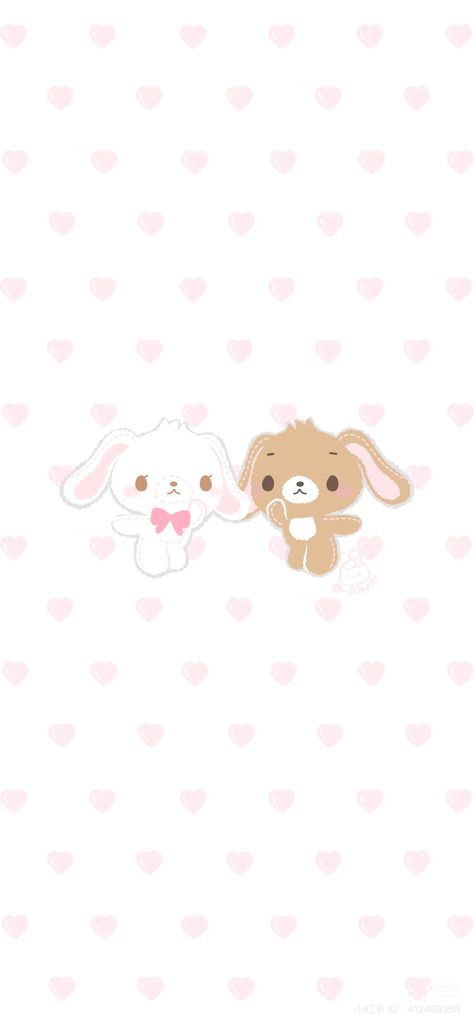 Sugar Bunnies Wallpaper, Sugarbunnies Wallpapers, Sugar Bunnies, Kawaii Wallpapers, Widget Design, Bow Wallpaper, Bunny Wallpaper, Kawaii Phone Case, Hello Kitty Art