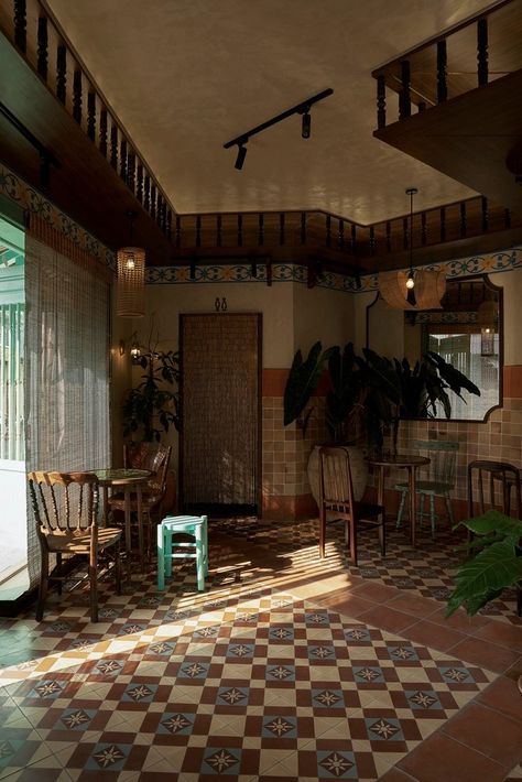 Gallery of Dang Trong Coffee / KSOUL Studio - 21 Vietnamese Interior Design, Vietnamese Interior, Vietnamese Coffee Shop, Peranakan Interior, Vietnam Cafe, Shanghai Apartment, Vietnamese Design, Moodboard Interior Design, Coffee Interior