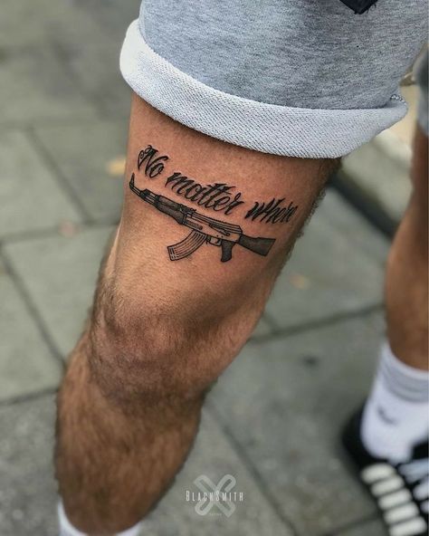 Blacksmith Tattoo, Thigh Tattoo Men, Gangsta Tattoos, Chicano Tattoos, Neck Tattoo For Guys, Inspiration Tattoos, Chest Tattoo Men, Leg Tattoo Men, Small Tattoos For Guys