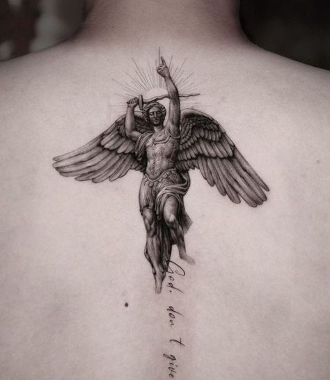 Istanbul Tattoo, Greek Mythology Tattoos, Tattoo Inspiration Men, Angel Tattoo Designs, Religious Tattoos, Mythology Tattoos, Greek Tattoos, Small Tattoos For Guys, Angel Tattoo