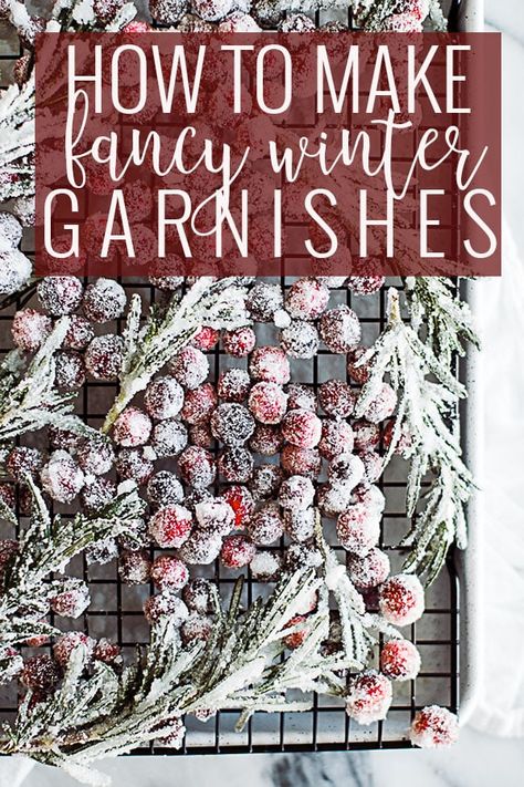 Sugar Cranberries, Dried Cranberries Recipes, Cranberry Drinks, Candied Cranberries, Xmas Desserts, Drink Garnishing, Sugared Cranberries, Dessert Platter, Cranberry Recipes