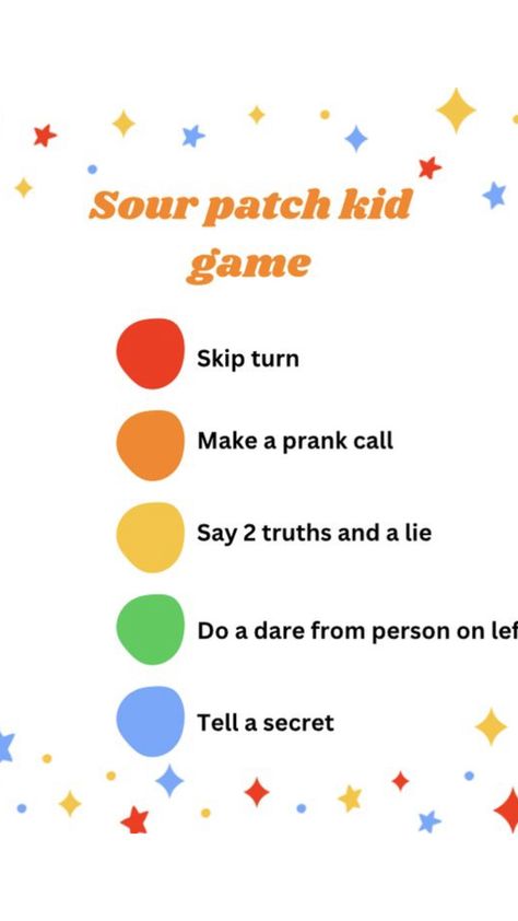 Sour Patch Game, Sour Patch Kids Game, Prank Calls, Sleepover Things To Do, Kids Game, Sour Patch Kids, Sour Patch, Patch Kids, A Sign