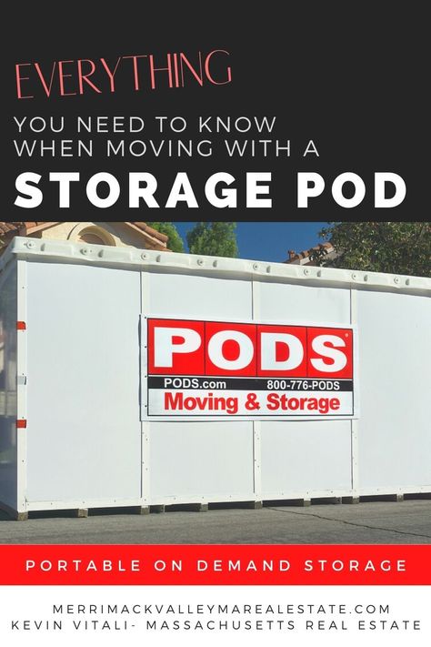 A storage pod or on-site moving container is an option with some distinct advantages when it comes time to make a move to your new home. Pods Storage Container, Pod Packing Tips, Packing A Pod Tips, Apartment Moving Checklist, Moving Day Checklist, Move In Checklist, Pods Moving, Apartment Moving, Storage Pod