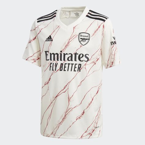 When fans stepped into the lobby of the East Stand, they were greeted with grandeur. The Arsenal away jersey draws inspiration from the Marble Halls, synonymous with the class of the club itself. This soccer jersey is a juniors' version of the ones athletes wear on match day. It's built for everyday comfort, and it features a woven crest on the chest. Football Arsenal, Arsenal Jersey, Logo Sewing, Match Day, Arsenal Football, The Lobby, Adidas Football, Adidas Kids, Arsenal Fc