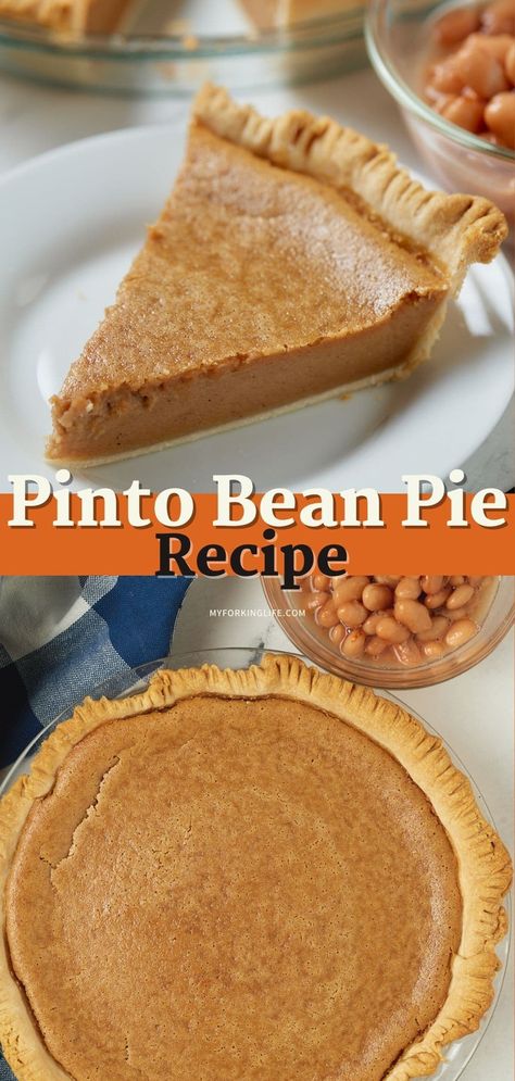 Pinto Bean Pie Recipe, Pinto Bean Pie, Quotes About Cooking, Pretty Baking, Brown Beans, Dessert For Fall, Pretzel Dessert, Vegan Bean, Bean Pie