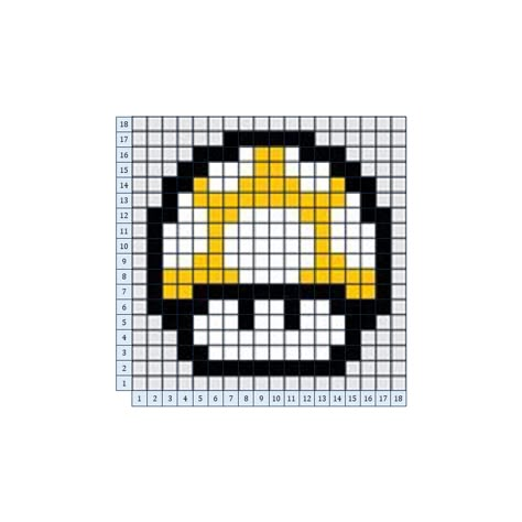 You can make it on 30x30 grid. Super Mario Mushroom, Pixel Grid, Grid Art, Pixel Art Grid, Crochet Inspiration, Fat Cats, Mario Mushroom, Crochet Ideas, Super Mario