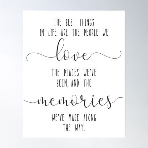 High-quality posters to hang in dorms, bedrooms or offices. Multiple sizes are available. Printed on 185gsm semi gloss poster paper. Additional sizes are available. The best things in life are the people we love, the places we've been, and the memories we've made along the way. This stylish classy friendship and family quote artwork can be given as a lovely gift for any occasion! Can be gifted as a card, as wall art, as a poster, as a photographic print, as a canvas print or even as a pillow, or a great addition to your scrapbook collage project as a sticker. Pick the one you like and happy gifting! Quote Best Friend, Friend Quote, Collage Project, Quote Family, Friendship Quote, Scrapbook Collage, Family Quote, Quote Artwork, Best Things In Life