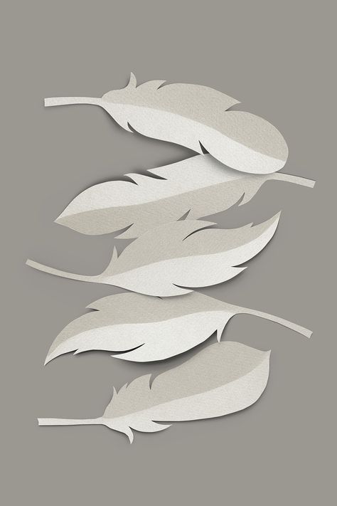 Craft Feathers Ideas, Feather Paper Craft, Paper Feathers Diy, Brown Vintage Paper, Orange Paper Craft, Sunflower Paper Craft, Bird Paper Craft, Feather Template, Vintage Paper Crafts