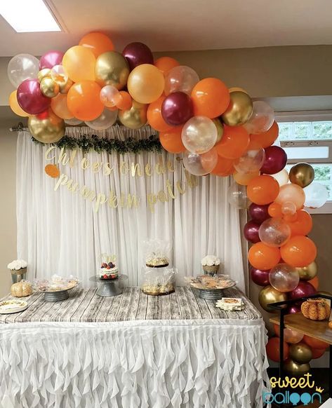 Pumpkin Patch Balloon Garland Balloon Garland, Pumpkin Patch, Balloons, Ceiling Lights, Table Decorations, Home Decor, Home Décor