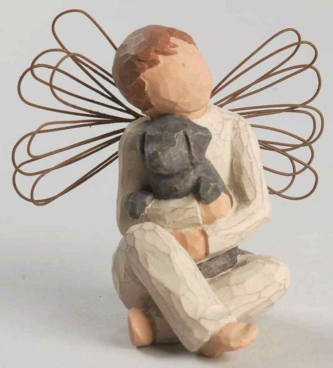 Willow Tree Angels Angel Of Comfort - With Box 49 by Demdaco Willow Tree Angels, Tree Angel, Expressions Of Sympathy, Cat Dark, Apostles Creed, Willow Tree Figurines, Cat Light, 1st Communion, Angel Tree