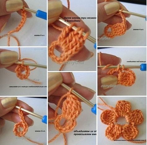 Small Crochet Patterns For Beginners, Small Crochet Gifts For Boyfriend, Crochet A Small Flower, How To Crochet A Flower For Beginners Step By Step, Small Flower Crochet, Free Small Flower Crochet Pattern, Small Crochet Ideas Simple, Crochet Tiny Flowers, Mini Flower Crochet