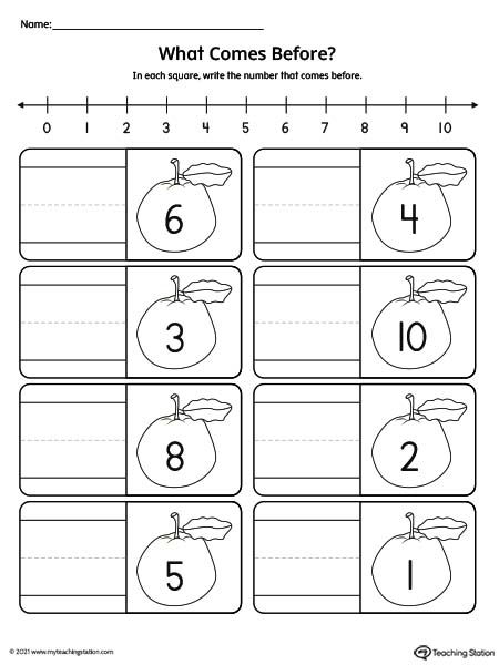 Number Sequence Worksheet Kindergarten, What Comes Before Worksheet, Number Sequence Worksheet, Number Worksheets For Preschool, Sequence Worksheet, Preschool Math Curriculum, Number Writing Worksheets, Preschool Counting Worksheets, Lkg Worksheets