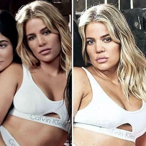 34 Shocking Instagram vs Reality Photos That Expose the Truth Behind the Edits Maquillage Kylie Jenner, Khloe Kardashian Hair, Instagram Vs Reality, Instagram Vs Real Life, Distorted Images, Dots Nails, Social Media Images, Flawless Beauty, Body Positive