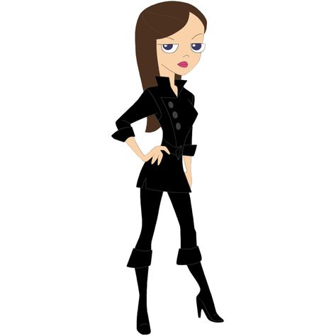 Vanessa Doofenshmirtz Costume Doofenshmirtz Costume, 90s Cartoon Costumes, Ferb And Vanessa, Vanessa Doofenshmirtz, Brunette Goddess, 90s Cartoon Characters, Phineas E Ferb, Indie Outfits Aesthetic, Spy Girl