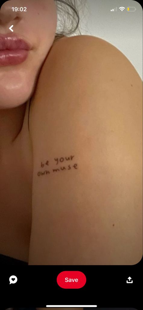 Be Your Own Muse Tattoo, Muse Tattoo, Be Your Own Muse, Soft Feminine, Small Tattoos, Apples, Muse, Tattoos, Collage