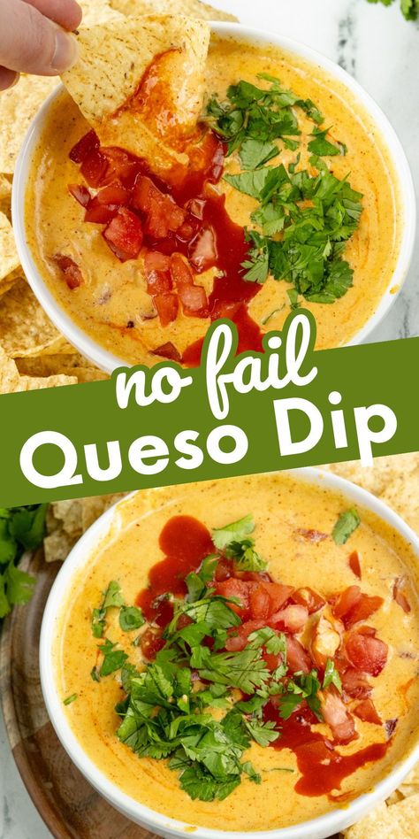 I will walk you through how to make this foolproof homemade queso dip. I have tips on how to make this easy Mexican queso and give you the best topping suggestions. This recipe is quick and made on the stove top. You only need 6 ingredients and 15 minutes to make this. Queso Dip Stove Top, Queso Dip With Evaporated Milk, Authentic Queso Recipe, Easy Homemade Queso, Queso Dip Easy, Homemade Queso Dip, Mexican Queso, Sides With Tacos, Easy Cheese Dip