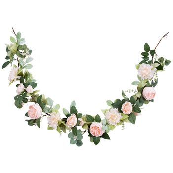 Bushes & Garlands - Floral & Wedding | Hobby Lobby Dahlia Flowers, Berry Garland, Rose Garland, Cabbage Rose, Soft Pink Color, Flower Garland, Diy Projects Videos, Cabbage Roses, Floral Garland