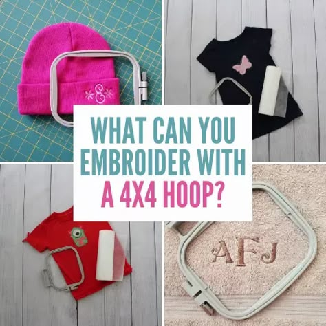 4x4 Hoop Machine Embroidery, 4x4 Machine Embroidery Projects, Brother Pe 800 Projects, Beginner Machine Embroidery Projects, Machine Embroidery Hacks, Easy Machine Embroidery Projects, In The Hoop Embroidery Projects Machine, Brother Se600 Embroidery Designs, Brother Embroidery Machine Projects