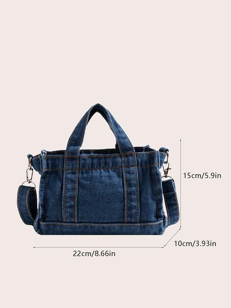 Diy Jean Bag, Tas Denim, Jean Diy, Mochila Jeans, Denim Handbags, Denim Shoulder Bags, Denim Tote Bags, Fashion Tote Bag, Denim Chic