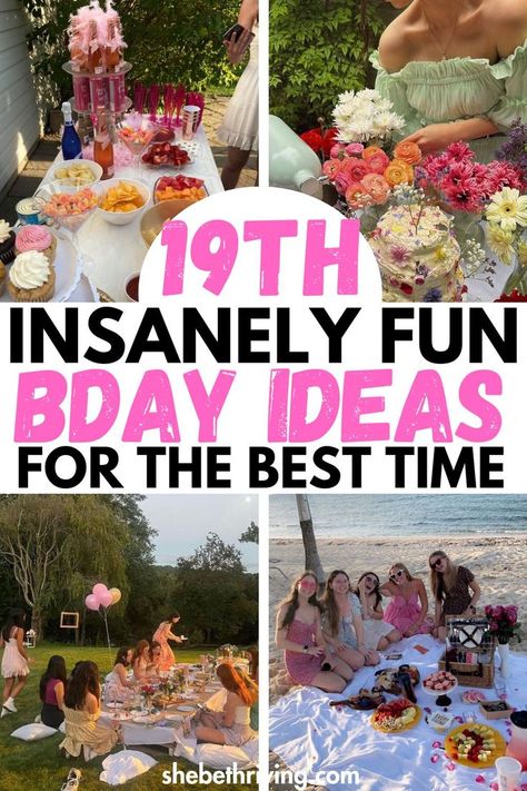 19th Fun Birthday Party Ideas To Have The Best Time 19th Birthday Ideas Photo Shoot, 19th Birthday Ideas Party, 19th Birthday Ideas Outfits, Cake 19th Birthday, Birthday Ideas Black, 19th Birthday Party Ideas, Birthday Ideas Photo, Outdoor Backyard Party, Garden Themed Birthday