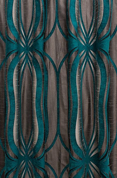 Orion Teal Curtain Fabric Teal Gray Living Room, Turquoise Curtains Living Room, Turquoise Blue Curtains, Blue And Brown Curtains, Teal Grey Living Room, Teal Gray Bedroom, Teal Curtain, Curtains Inspiration, Living Room Color Scheme Ideas