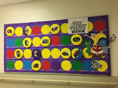 Inside Out Theme Bulletin Board, Inside Out Homecoming Theme, Inside Out Classroom Door Decorations, Inside Out Classroom Theme Bulletin Boards, Inside Out Hallway Decorations, Inside Out Themed Classroom, Inside Out 2 Classroom Theme, Inside Out 2 Decorations, Diy Inside Out Decorations