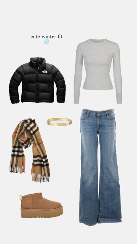 Cute Outfits Black Women, Low Rise Jeans Outfit, Thrift Store Clothes, Thrift Store Outfits, Jeans Outfit Winter, Jeans Pacsun, From Tiktok, Winter Fit, Outfit Inspo Casual