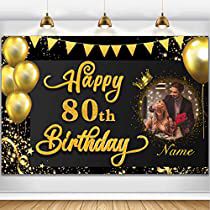 Check this out! Black And Gold Home, Happy 73rd Birthday, 90th Birthday Party Decorations, Happy 42nd Birthday, 70th Birthday Parties Decorations, Custom Birthday Decorations, 80th Birthday Party Decorations, 90th Birthday Decorations, 73rd Birthday