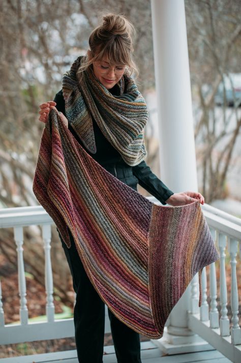 Traveler Shawl Kit Prayer Shawl Patterns, Andrea Mowry, Prayer Shawl, Shawl Knitting Patterns, Shawl Patterns, Mini Skein, Scarf Knitting Patterns, Shawl Pattern, Handspun Yarn