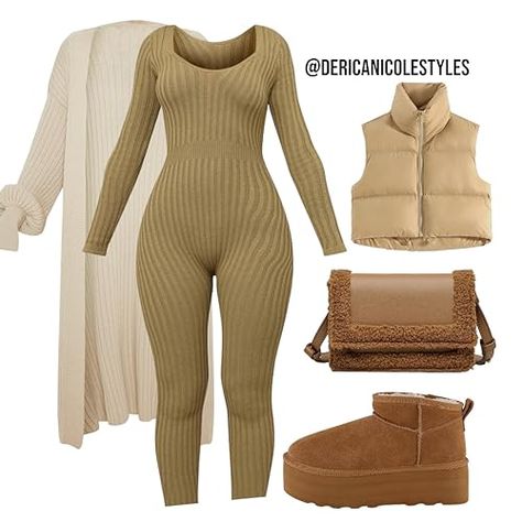 DericaNicole's Amazon Page Amazon Influencer Outfits, Amazon Outfits Women, Mode Clothes, Volleyball Things, Catsuit Outfit, Fashion Outfits Modest, Candy Fashion, Amazon Outfits, Outfit Leggings