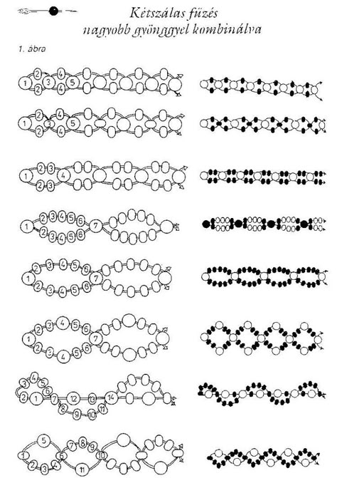 Bracelet Bead Patterns Easy, Bracelet Beads Design Ideas, Bead Bracelet Designs Pattern, Friendship Bracelet Bead Patterns, Friendship Bracelets Tutorial Beads, Beaded Friendship Bracelet Patterns, Friendship Bracelets Patterns Beads, Beads Patterns Bracelet, Diy Bracelets Patterns Beads