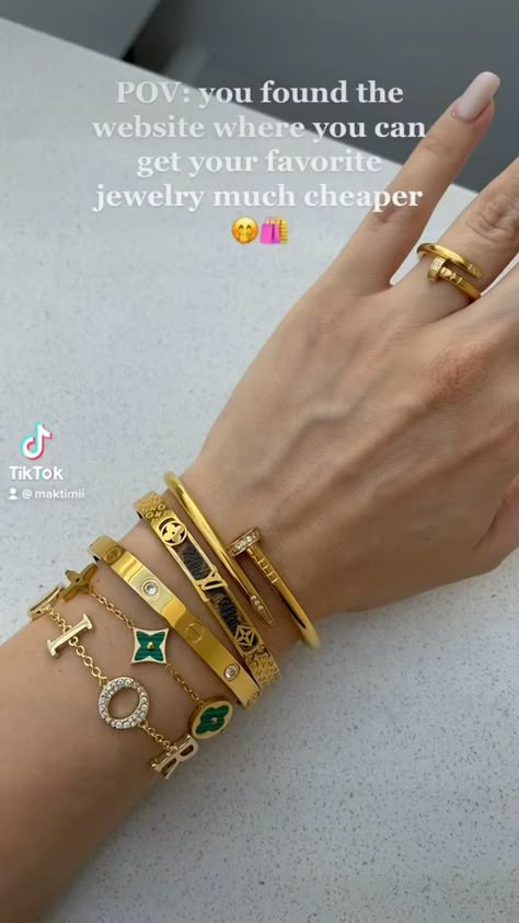 Dope Jewelry Accessories, Dior Necklace, Amazon Jewelry, Expensive Jewelry Luxury, Trending Bracelets, Trendy Bracelets, Luxe Jewelry, Dior Jewelry, Classy Jewelry