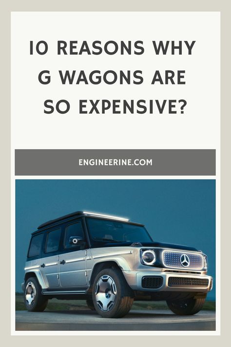 10 Reasons Why G Wagons Are So Expensive? Mercedes Wagon, Generation G, Car Life Hacks, Car Life, Dream Cars Mercedes, Wagon Cars, Mercedes G Wagon, Off Road Vehicle, Benz G