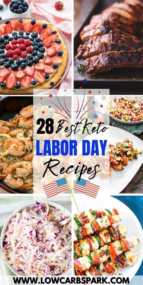 Appetizers Low Carb, Low Carb Salads, Labor Day Recipes, Bbq Party Food, Memorial Day Foods, Holiday Appetizers Recipes, Healthy Lunch Snacks, Summertime Recipes, Low Carb Salad