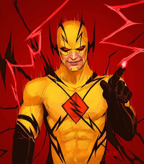 Professor Zoom, Reverse Flash, Flash, Deviantart, Red