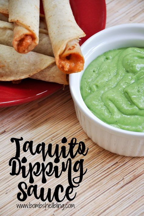 Jose Ole Creamy Cilantro Taquitos Dipping Sauce - Perfect solution for snacking and after school hunger! #JustSayOle Taquitos Dipping Sauce, Taquito Sauce Recipe, Cilantro Dipping Sauce, Bite Size Food, Dipping Sauces, Appetizers Recipes, Meal Recipes, School Season, Project Manager