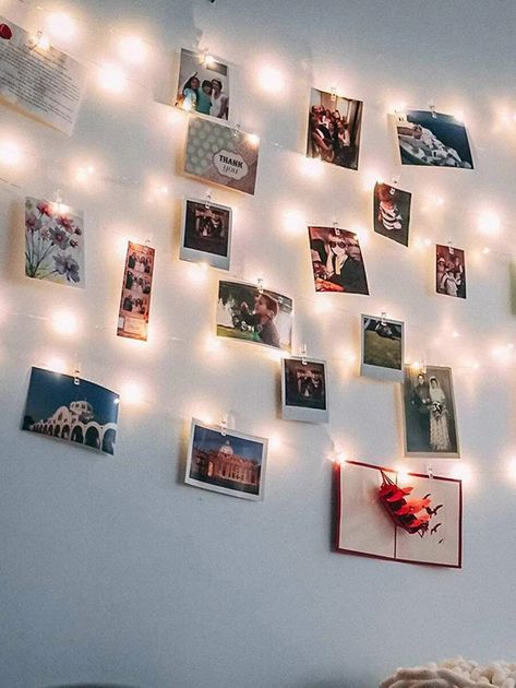 Photo String, Photo Hanging, Clip String Lights, String Lights In The Bedroom, Led Fairy String Lights, Wedding Wall Decorations, Novelty Lights, Indoor String Lights, Light Clips