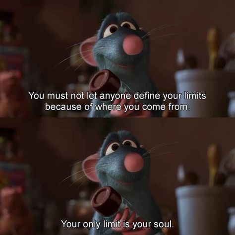 List : 25+ Best "Ratatouille" Movie Quotes (Photos Collection) Ratatouille Quotes, Limit Quotes, Ratatouille Movie, Ratatouille Disney, Drunk Memes, Best Movie Quotes, Bear Quote, German Quotes, Movies And Series