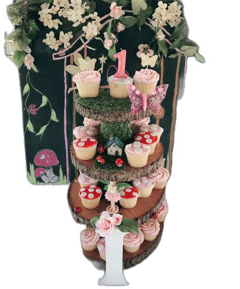 Fairy tale cup cake stand Fairy Garden Cake Pops, Garden Cake Pops, Fairy Garden Cake, Garden Cake, Fairy Garden Birthday Party, Garden Party Birthday, Garden Birthday, Second Birthday, Sweet Table