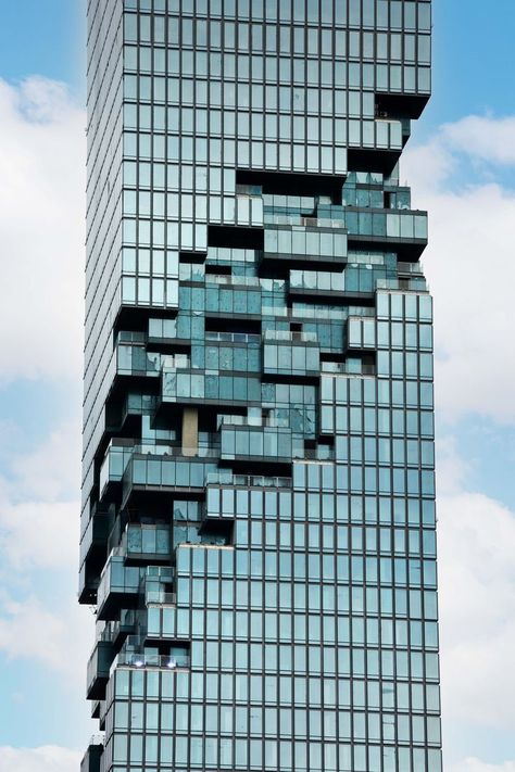 Mahanakhon Tower, Nanning, Building Facade, Commercial Building, Bangkok Thailand, Bangkok, Skyscraper, Multi Story Building, Thailand