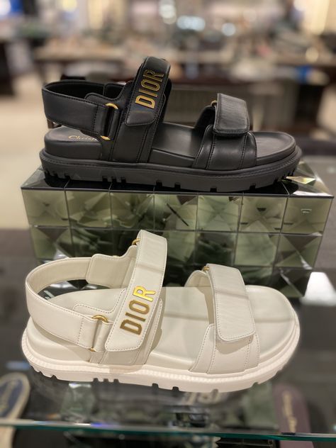 Interested in purchasing or pricing contact @newyorkatyourservice #Dior #personalshopper #newyorkatyourservice #luxury #fashion #shoes #sandals Luxury Sandals Women, Sandal Dior, Dad Sandals Outfit, Christian Dior Sandals, Heels Trendy, Sandals Outfit Summer, Louis Vuitton Sneaker, Dad Sandals, Luxury Sandals