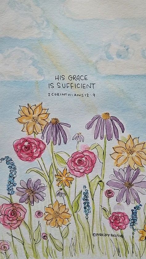 Bible Verse Canvas Painting Scriptures, Bible Quote Painting, Bible Verse Canvas Painting Easy, Bible Verse Watercolor Art, Spring Christian Wallpaper, Watercolor Verses, Painting Bible Verses, Christian Art Wallpaper, Aesthetic Christian Art