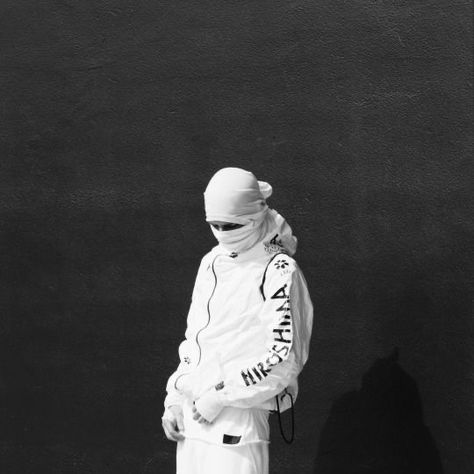 White Outfit, Hiroshima, Creative Director, Zip Up, Black And White, Wall, White, Black