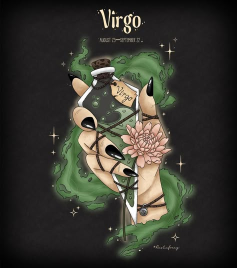 Virgo ♍️ I know I know, it is taking a while to finish these but looook, Virgo is finally done!! This was one heck of a challenge cuz drawing hands is the worst. But I like how it looks now 🥰 Tag that lovely Virgo in your life ❤️♍️ • • • #cuteart #cottagecore #stickers #artistsoninstagram #art #artwork #cuteanimals #watercolor #stickerart #watercolorillustration #illustrationartists #illustrationart #vintage #vintagestyle #darkacademia #smallbusiness #animallovers #funnyanimals #funnyillustra... Virgo Drawing, Zodiac Virgo Art, Zodiac Drawings, Cottagecore Stickers, Virgo Goddess, Virgo Art, Virgo Girl, Drawing Hands, Virgo Season