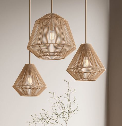 The Farrah Collection Brass Ceiling, Pendant Fixture, Hallway Lighting, Bedroom Ceiling Light, Open Weave, Hanging Light, Small Pendant, Flush Mount Lighting, Aged Brass