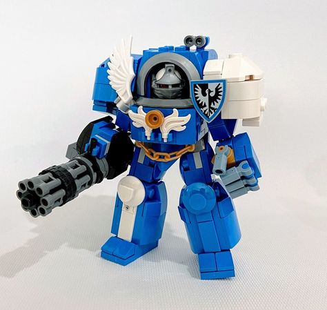 Lego Warhammer 40k Terminator (Indomitus Pattern) | Hi every… | Flickr Lego Space Marine, Lego Warhammer 40k, Warhammer 40k Terminator, 40k Terminator, Warhammer 40k Painting, Warhammer 40k Ultramarines, Lego Mandalorian, Lego Warhammer, 40k Ultramarines